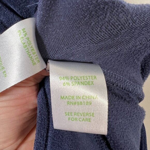 Lilly Pulitzer Jordynne Velour Pant Size XS True Navy Preppy Comfy Lounge Travel - Picture 10 of 11